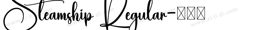 Steamship Regular字体转换